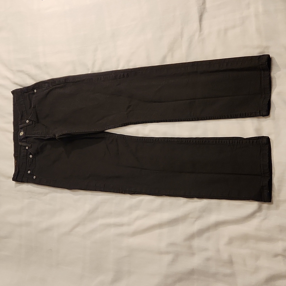 Levi's 514 men's Straight Fit black denim jeans 29x30 red tab BB098